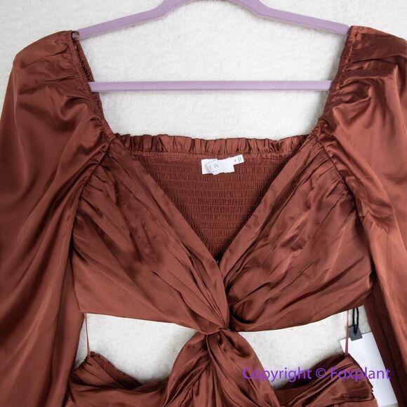 New! ASTR the label Anamaria dress, color: rust, size M‎ - Picture 5 of 16